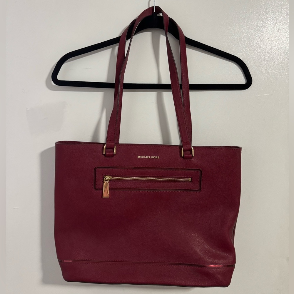 Michael Kors Deep Cherry Tote Bag